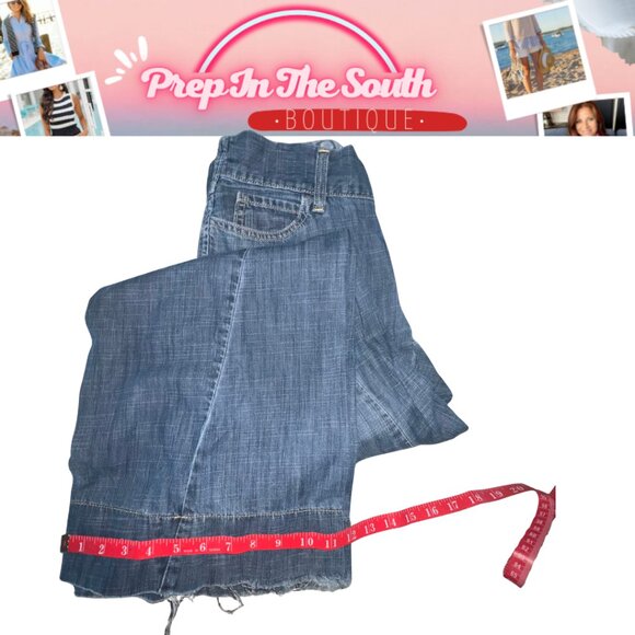 Vintage Wide Leg Flare Jeans Size 6 x 32 very cool - Picture 7 of 10